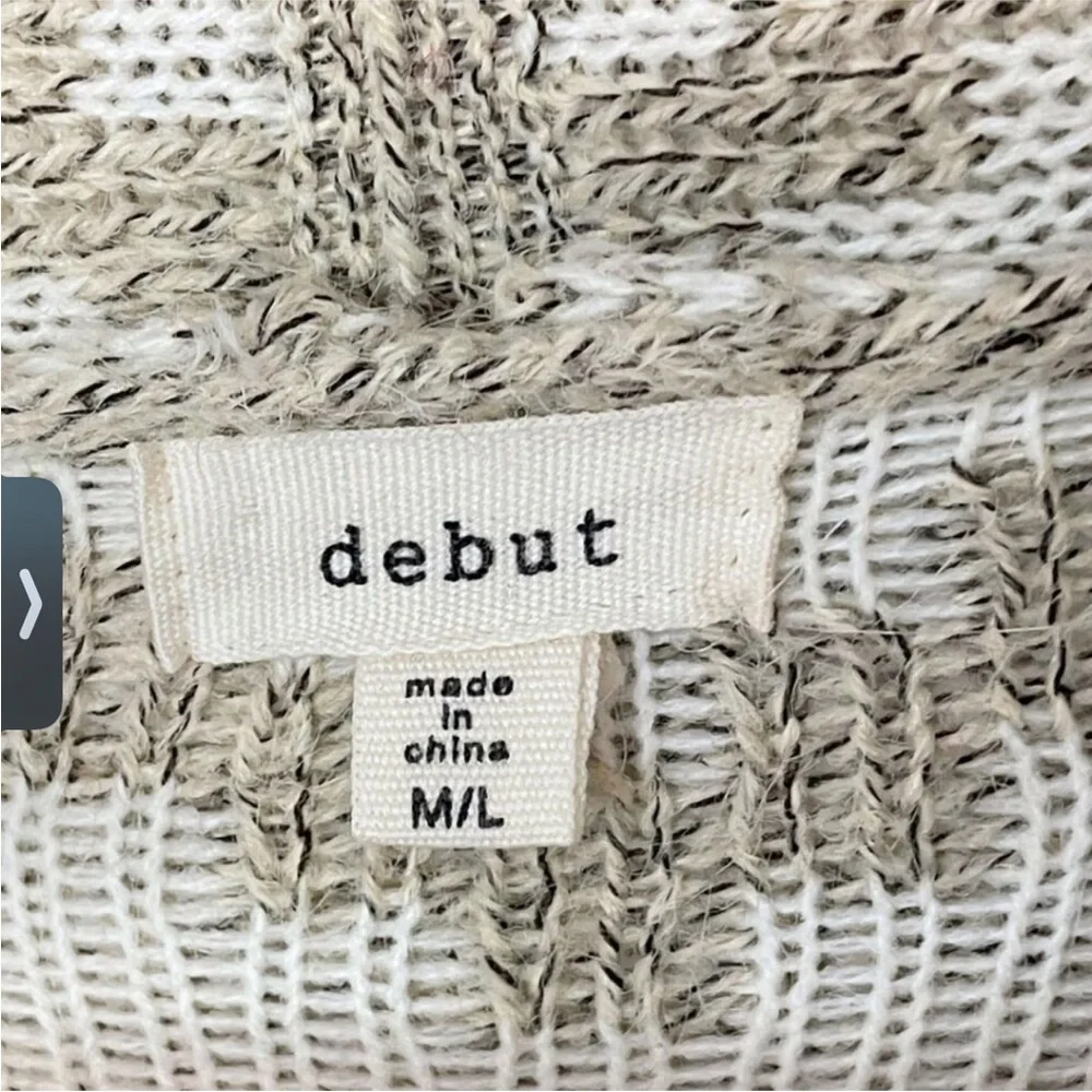 Debut Cardigan Sweater Boho Print Open Front Cabincore - Picture 5 of 9